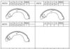 DAIHA 04495BZ100001 Brake Shoe Set